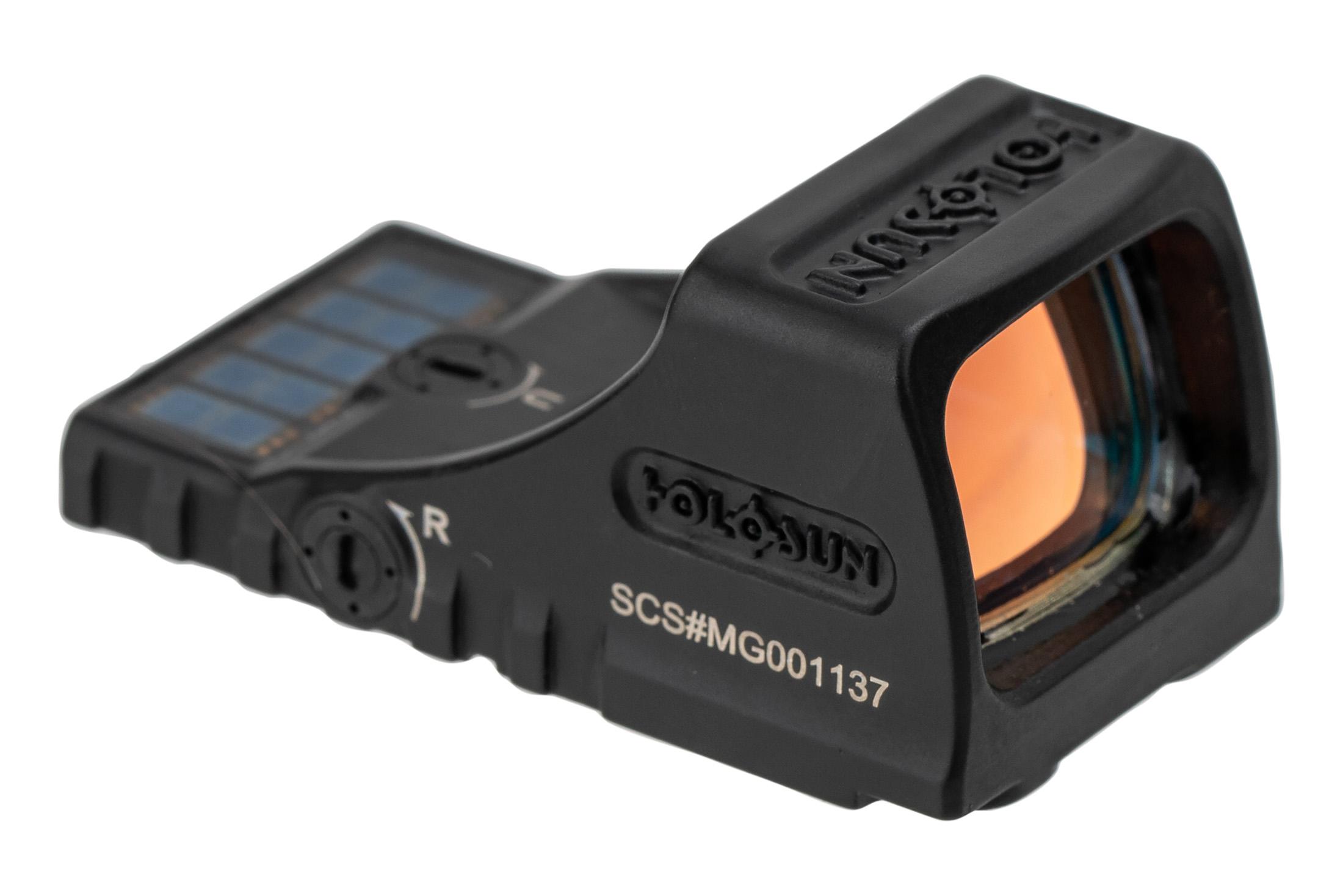 Holosun SCS-MOS Multi-Reticle 32MOA Green Circle & 2MOA Dot MOS Pistol Cut Solar-Charging Reflex Sight SCS-M-GR