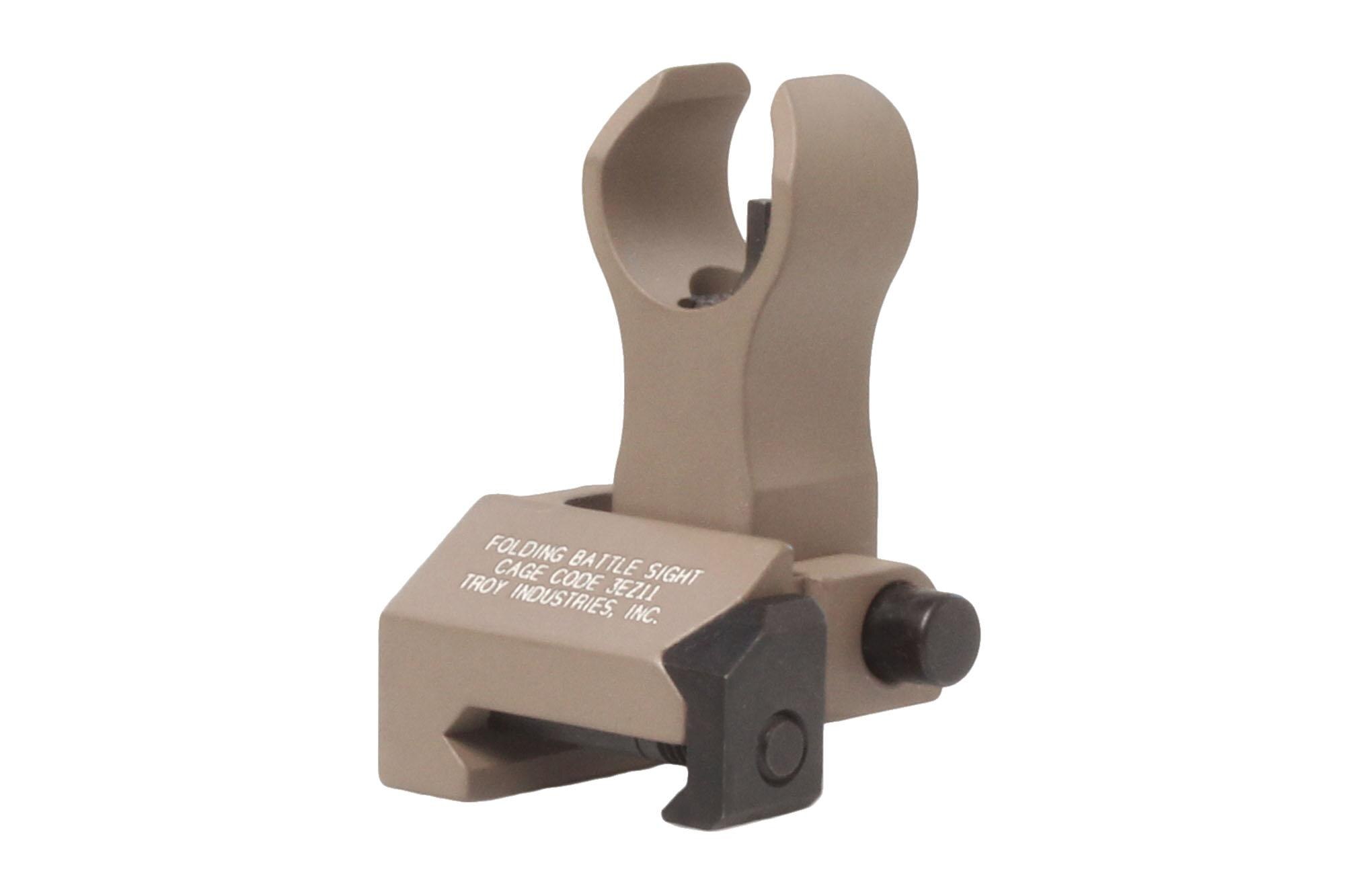 Troy Industries Folding Battle Sight Front HK Style FDE SSIGFBS