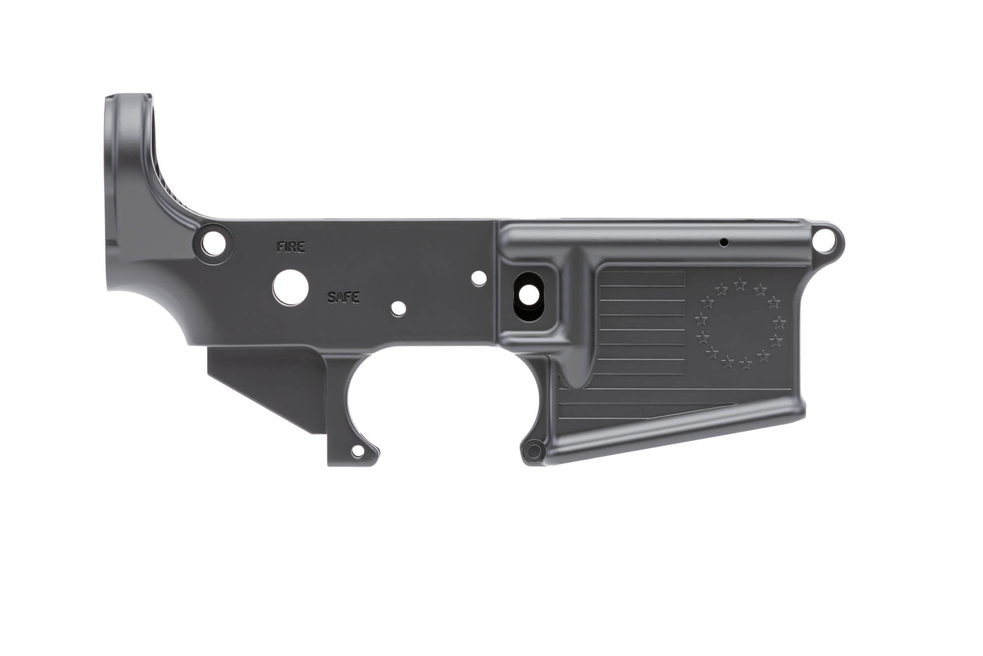 Spikes Tactical AR-15 Lower Receiver - Betsy Ross Logo - Stripped Lower