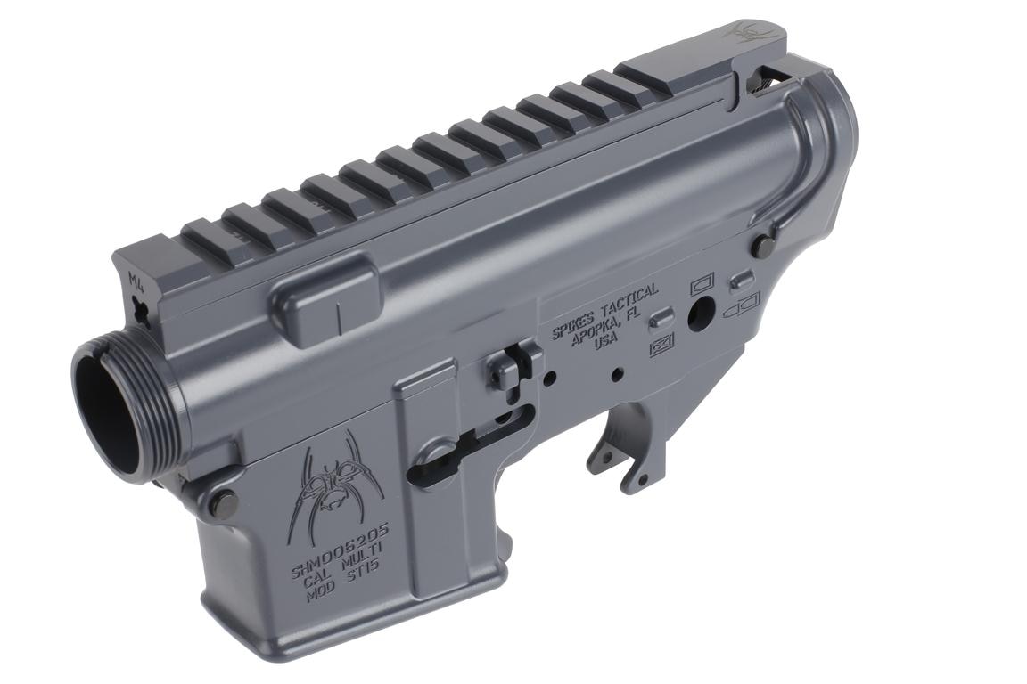 Spikes Tactical Upper/Lower Receiver .223 Remington AR Lower, Gray - STS1515