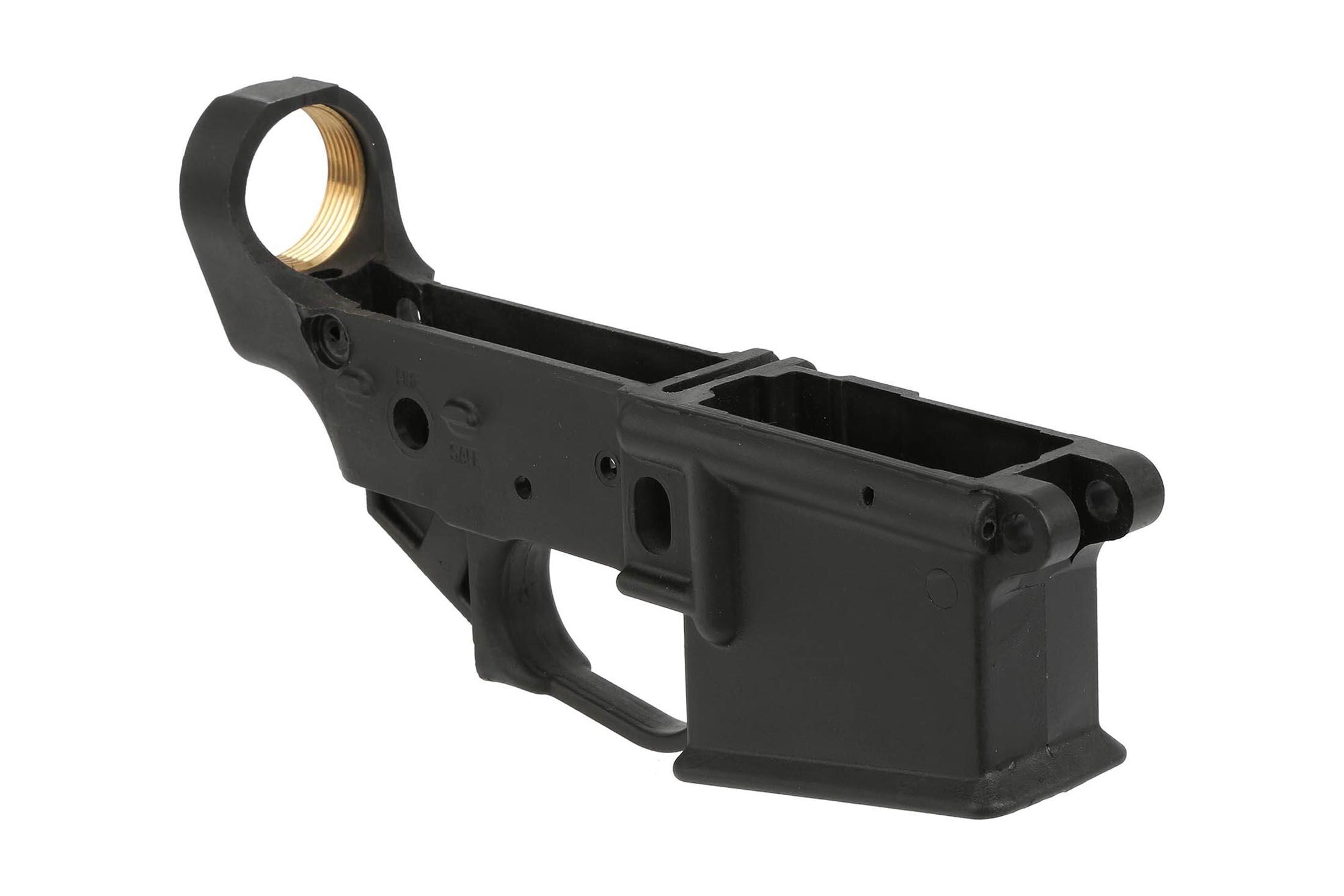 Tennessee Arms Hybrid Polymer Lower Receiver Black Ta Ar15 The Tennessee Arms Hybrid Polymer Stripped Ar15 Lower Receiver In Black Features An Enlarged Trigger Guard