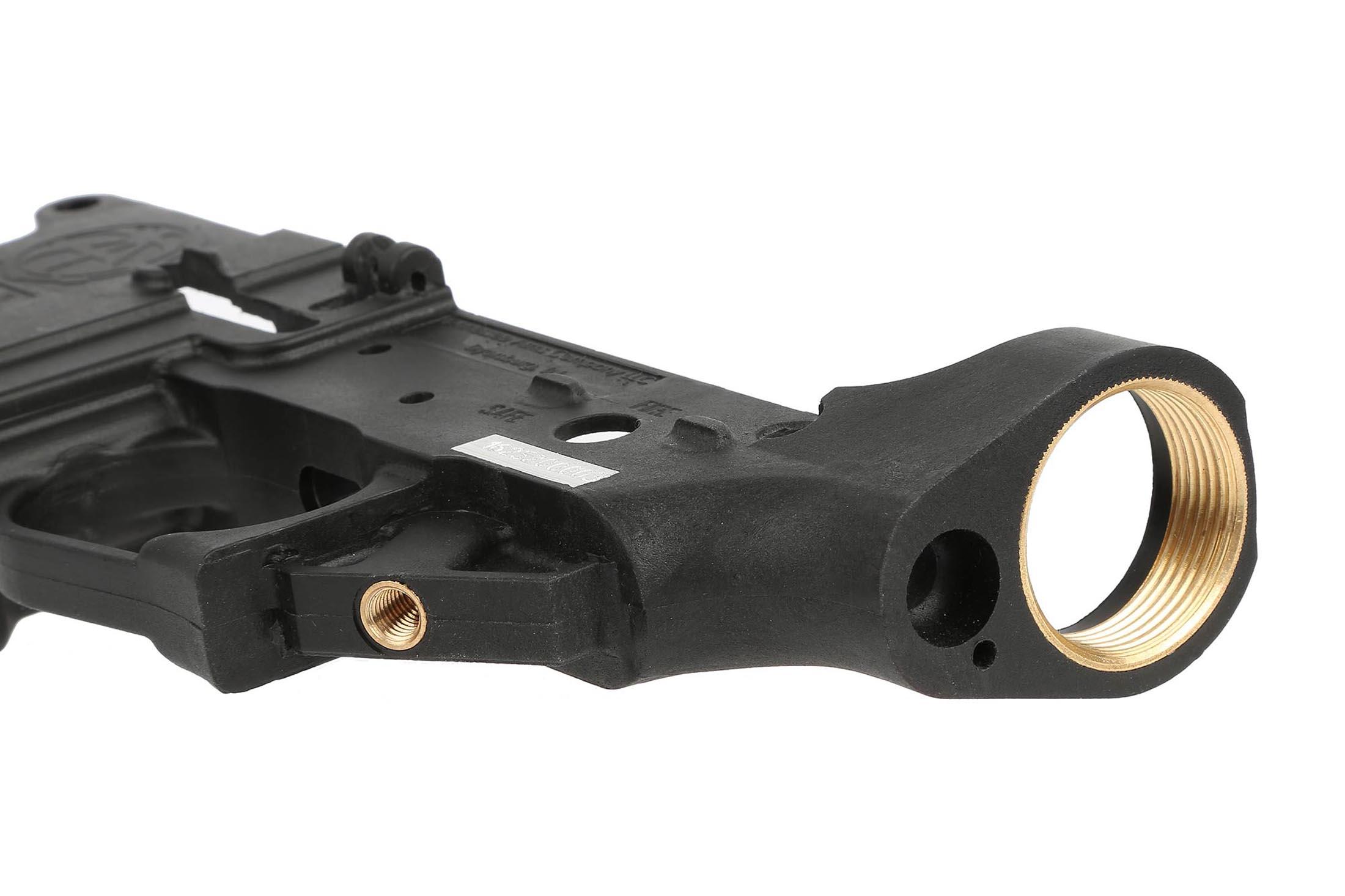 Tennessee Arms Hybrid Polymer Lower Receiver Black Ta Ar15 The Tn Arms Hybrid Polymer Lower Receiver Features A Threaded Br Insert For Grip